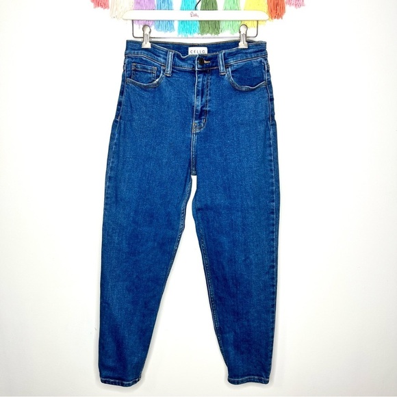 Cello Medium Wash Baggy Loose Fitting High Waisted Jeans Size 7 Juniors - Picture 1 of 14